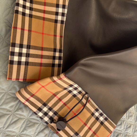 Burberry Shoes - Burberry rain boots, rubber & rain resistant classic print. High quality!